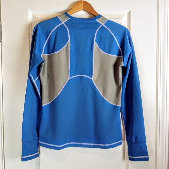 REI Blue Two Tone Base Layer LS Top - Picture 2 of 6